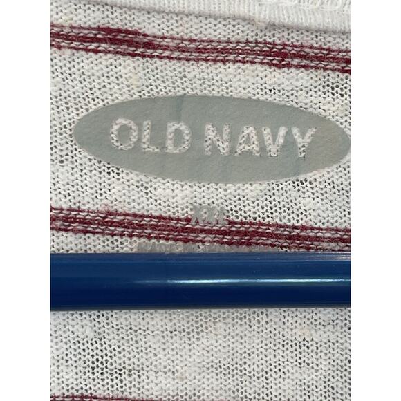 Old Navy Women’s 100% Cotton Striped Tank Top, Red & White, Size XXL‎ - Picture 4 of 6